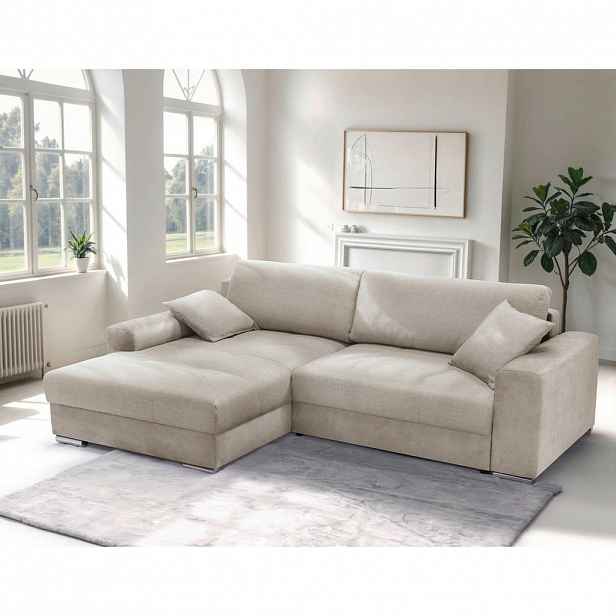 Livetastic ROHOVÁ SEDAČKA, textil, béžová