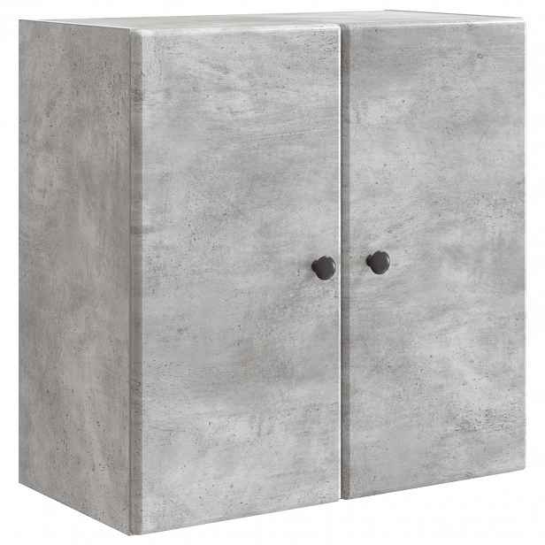 vidaXL Nástěnná skříň 59 x 31 x 60 cm Kompozitní dřevo Betonově šedá