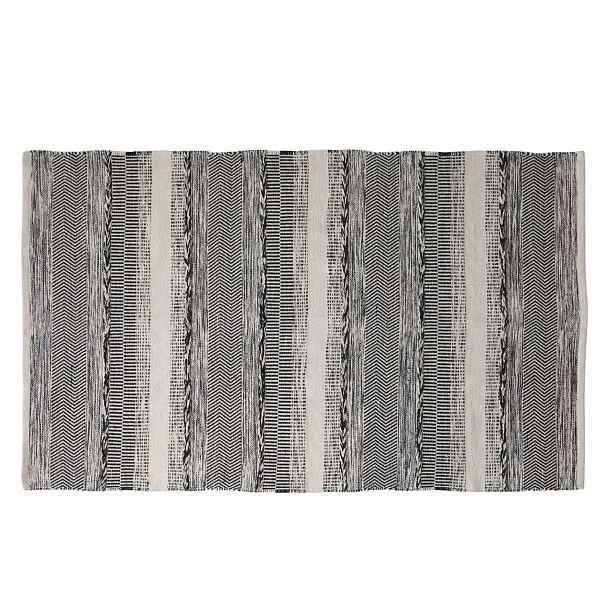 Bavlněný koberec s černobílým vzorem – 180*120 cm Chic Antique