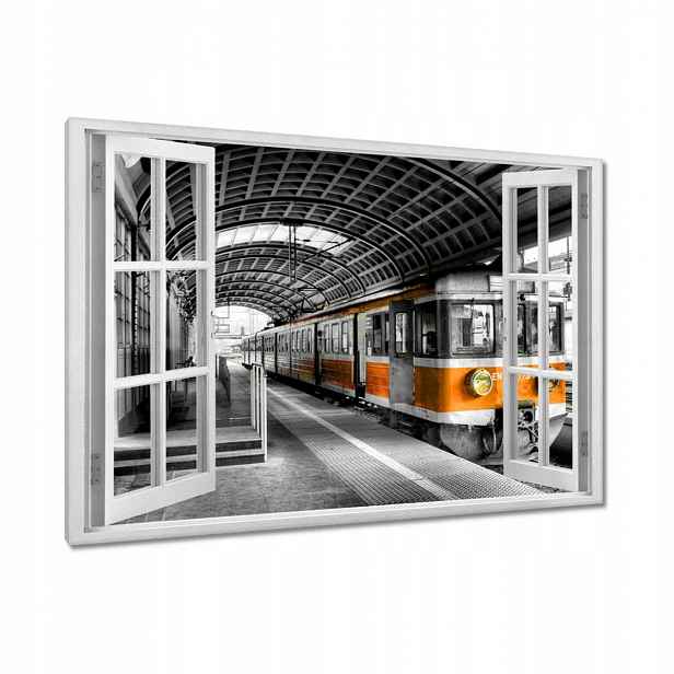 Obrazy 90x60 Oranžový vlak