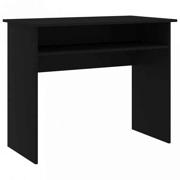 Psací stůl s policí 90x50 cm Černá