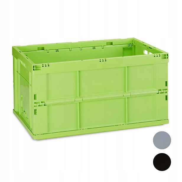 Skládací úložný box 60 l, zelená barva