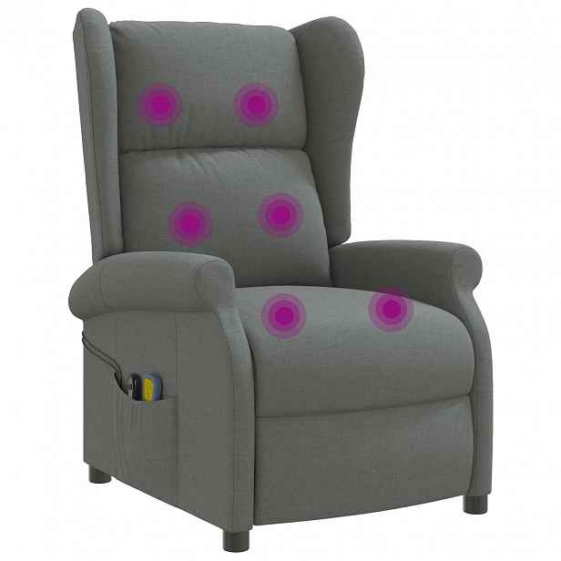 vidaXL Tmavě šedá Textil
