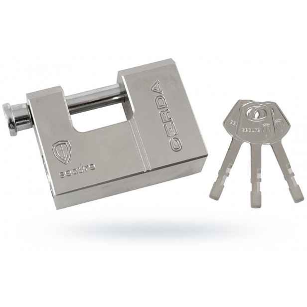Visací zámek Gerda Secure Kswt T70 70 mm nikl satén 3 klíče