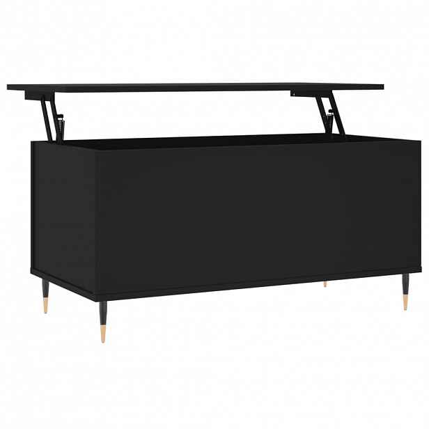 vidaXL Konferenční stolek černý 90 x 44,5 x 45 cm kompozitní dřevo