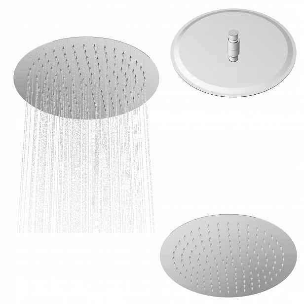 Dešťová sprcha kulatá sprchová chrom Slim pro kabiny 30 cm
