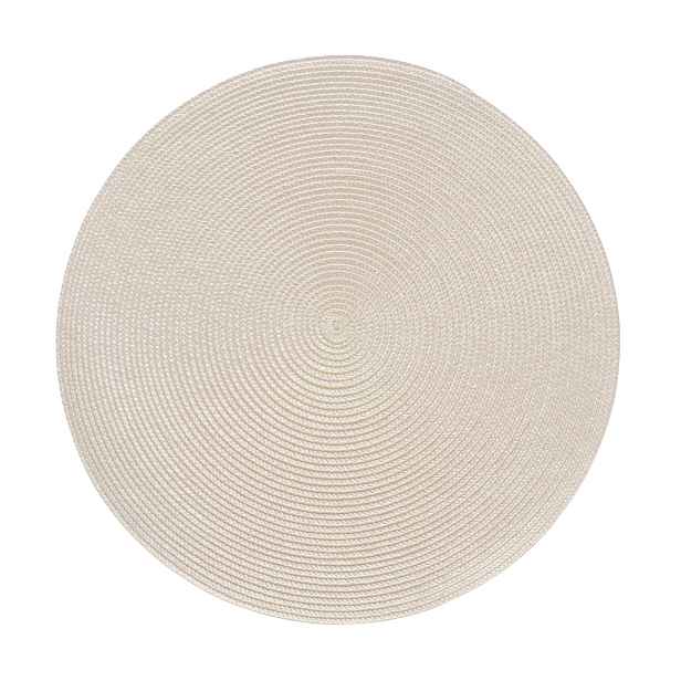 Prostírání kulaté SPLOT béžová Ø 38 cm Mybesthome