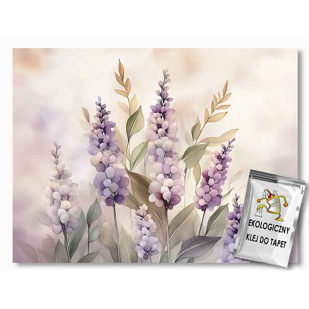 Vliesová fototapeta Natura Zahrada Fialové květy Levandule 312x219 130g