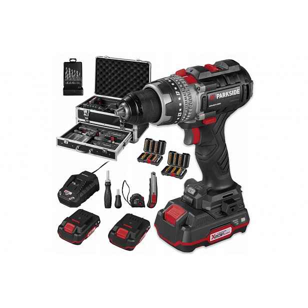 Aku Vrtačka Parkside Performance 20 V s kufrem a příslušenstvím