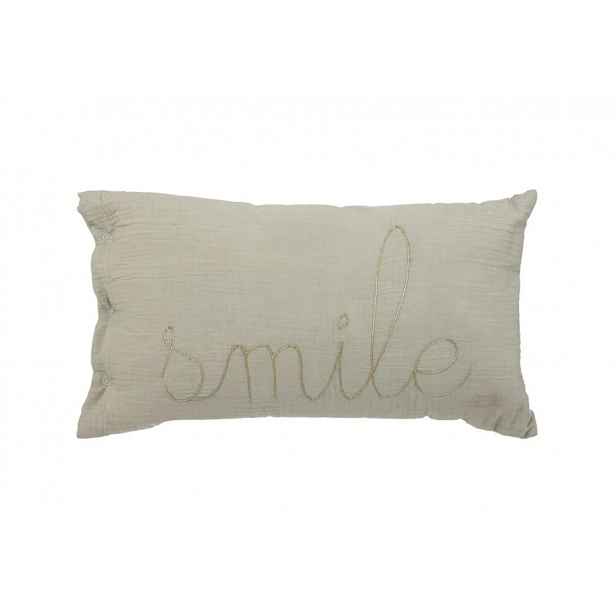 Dětský dekorační polštářek SMILE 50x30cm, zelený