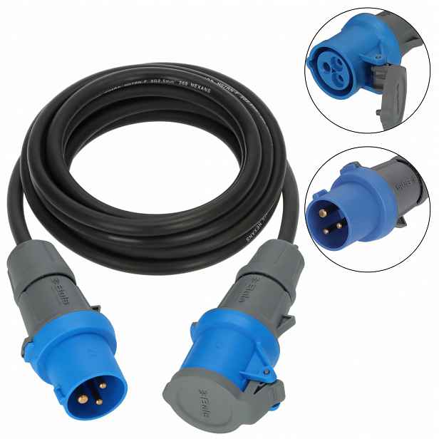 Prodlužovací Kabel na kempování Cee 230V IP44 5 m černý pro karavan brennenstuhl