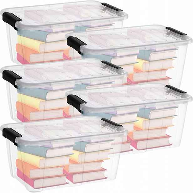 Úložný Box Box Krabička Organizér plastový 8L 5ks