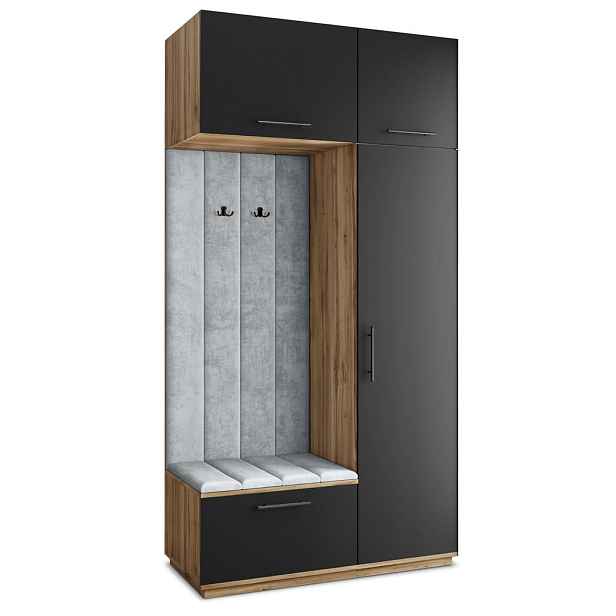 MASSENO MODERNÍ PŘEDSÍŇOVÁ SKŘÍŇ REMA, 120/240/60 cm, dub Wotan