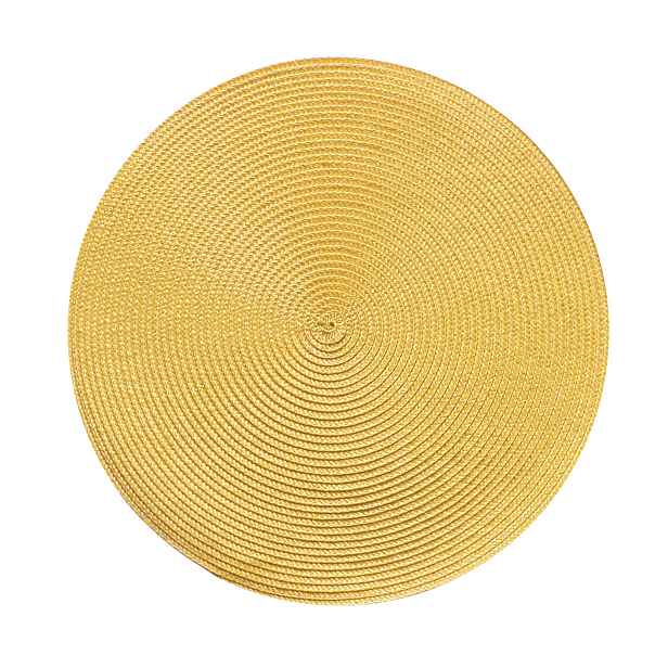 Prostírání kulaté SPLOT hořčicová Ø 38 cm Mybesthome