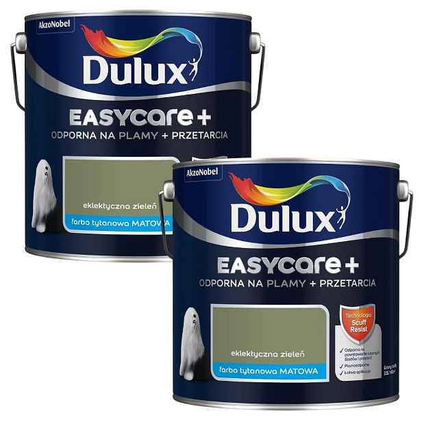 Set Dulux Easycare+ 2x2,5L Barva Nástěnná Elektrická Barva Zeleň 5L