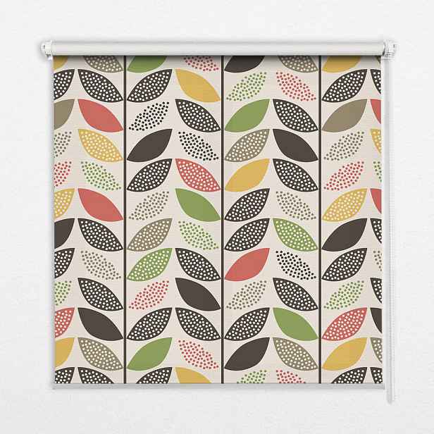 TULUP VNITŘNÍ roleta - okenní roleta - roleta - 80x140 cm - Barevné listí