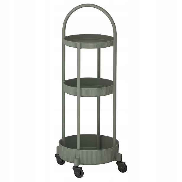 Ikea Juttersbo Mobilní vozík, bar, šedozelený, 36x36 cm