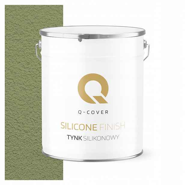 Silikonová Fasádní Omítka Zelená F484 7KG Beránek Granulace 1.0mm