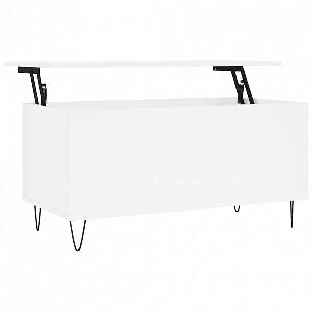 vidaXL Konferenční stolek bílý 90 x 44,5 x 45 cm kompozitní dřevo