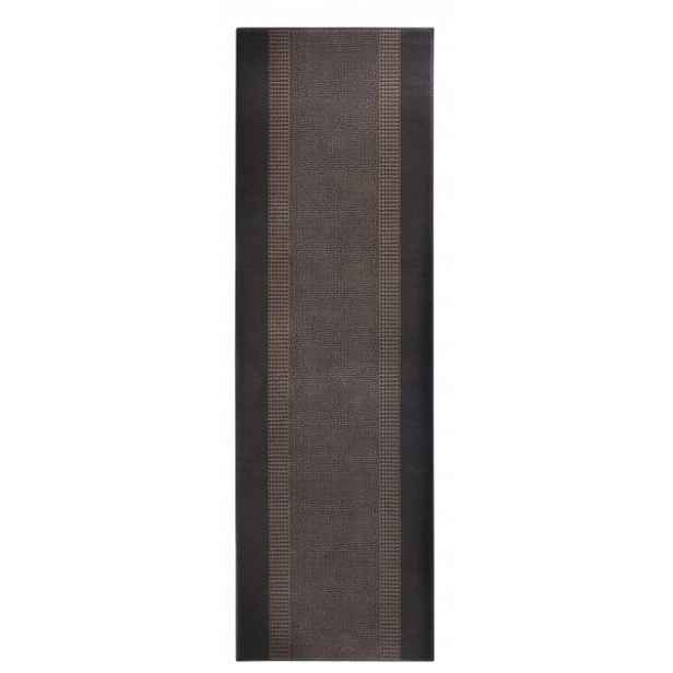 Běhoun Basic 102500, 80x350, hnědá, chodba / předsíň, Hanse Home