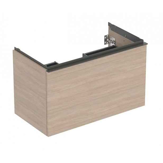 Geberit Acanto - Umyvadlová skříňka, 89x54x48 cm, 2 zásuvky, dub 503.005.JH.1