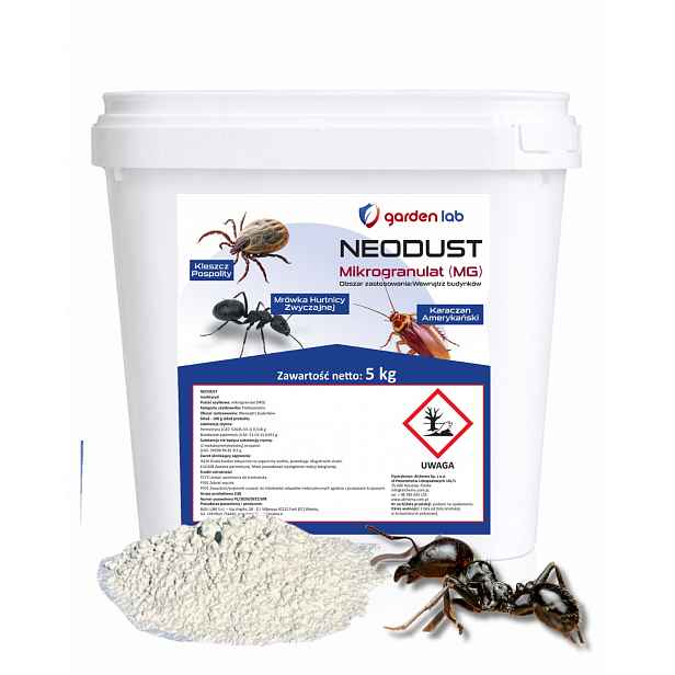 Prášek proti mravencům klíšťata šváby permethrin insekticid 5 kg