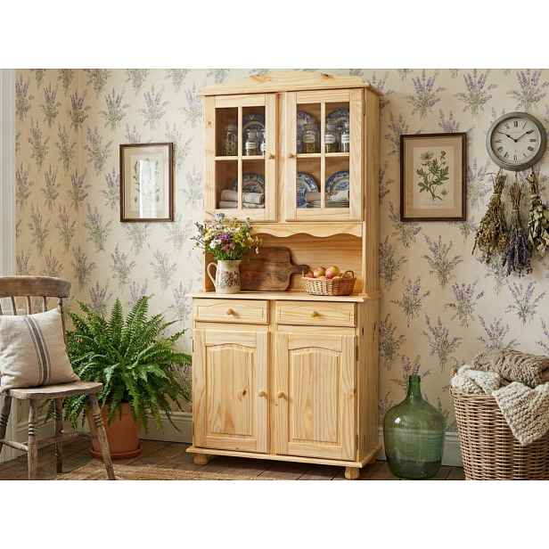 Kredenc z přirozeného borovicového dřeva