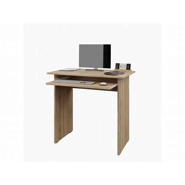 Jednoduchý  PC stůl NEJBY WINSTON, dub sonoma