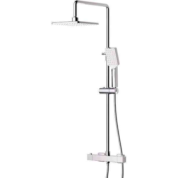 Sprchový Set s termostatem Dešťová sprcha 21 cm Sprchový sloup
