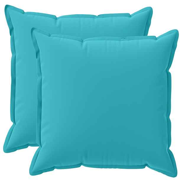 vidaXL Polštář 2 ks HOUTEN Tyrkysová 60 x 60 cm Polyester