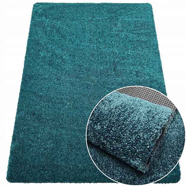 Vstupní Rohožka Pod Dveře 80x120 Tyrkysová Elegantní Velký Koberec Podložka