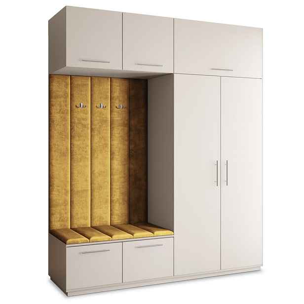 MASSENO MODERNÍ PŘEDSÍŇOVÁ SESTAVA REMA, 200/240/60 cm, kašmírová