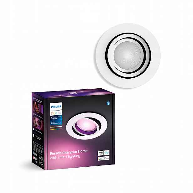 Led podomítkové svítidlo 4.2W GU10 Rgb Bílá Smart Zigbee Centura Philips Hue