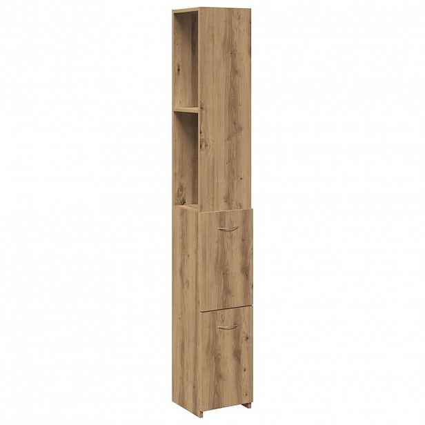 vidaXL Koupelnová skříňka dub artisan 25x25x170 cm kompozitní dřevo