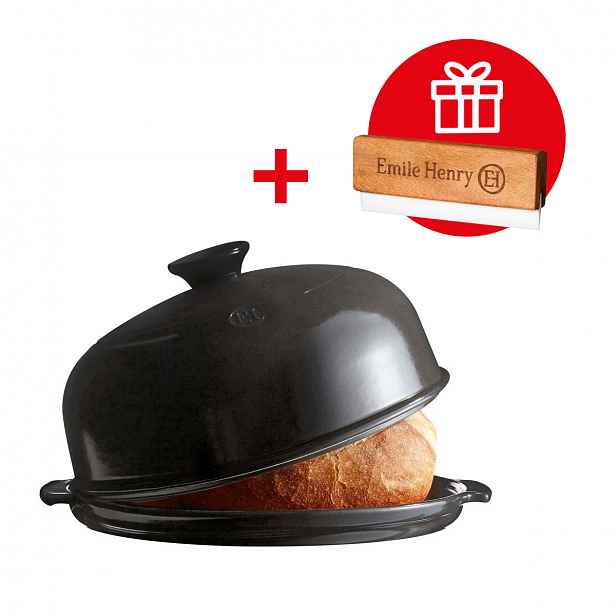 Emile Henry Forma na pečení chleba, pepřová, 4,5 l / Ø 34 cm 799508