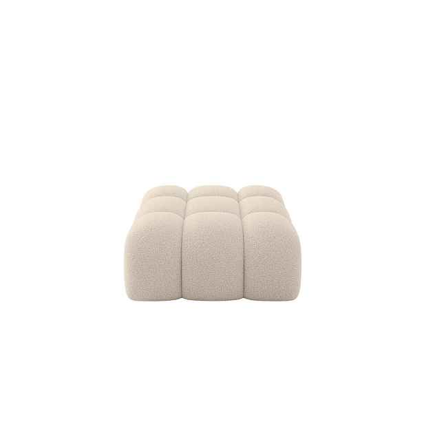 ALTDECOR TABURET OLEA-PUF 91x87x44 cm Tmavě béžová Buklé