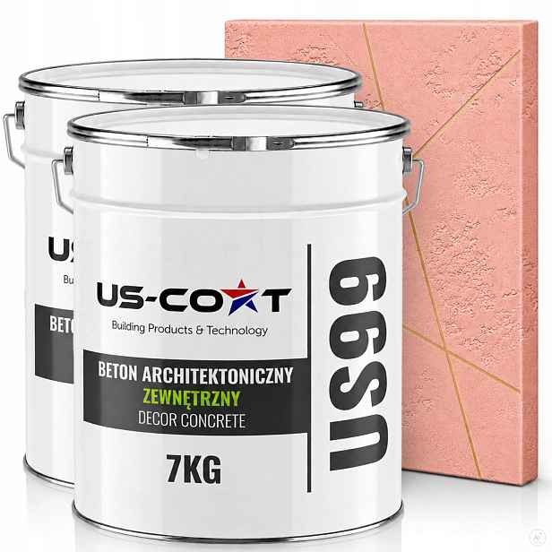Fasádní Omítka S Strukturou Betonu 2x7KG Pudrová Růžová F315 Hotová Masa Zeď