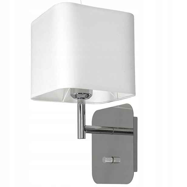 Milagro nástěnná lampa Napoli ML6359 1x60W E27 chrom bílá
