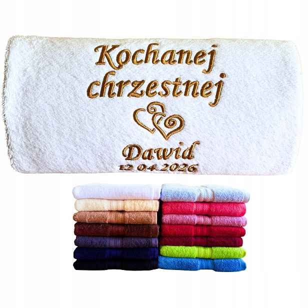 Poděkování Kmotrovi Dárek Poděkování Svaté Přijímání Ručník