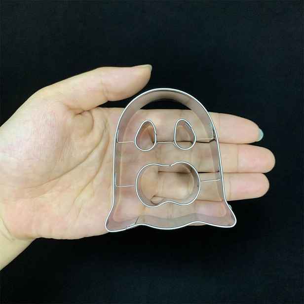 TEMU 1ks 3D vykrajovátko na sušenky ve tvaru Halloweenu, 1ks 3D vykrajovátko na sušenky, čepel z nerezové oceli 430. Vhodné do myčky nádobí - Vhodné