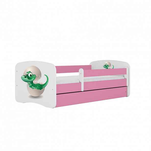 RAUMHIRSCH FURNITURE DĚTSKÁ POSTEL Malý dinosaurus se zásuvkou 180/80 90/61/184