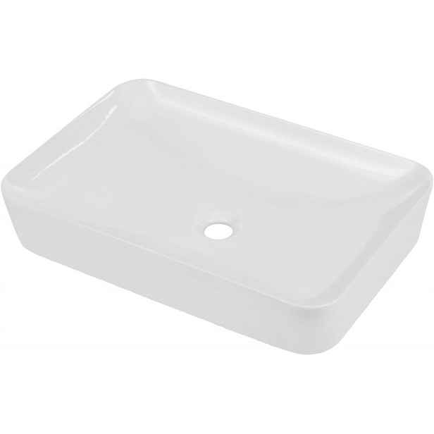 Tess white Keramické umyvadlo na desce 60 x 40 cm (CDS_6U6S) /po/