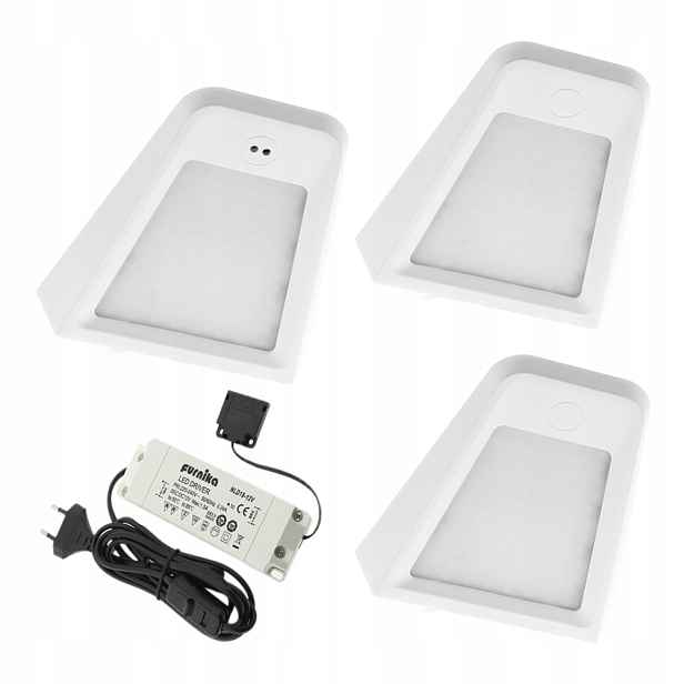 3x Led podskříňkové osvětlení nad pracovní deskou Juno
