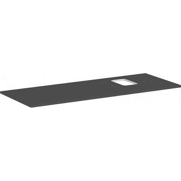Deska pod umyvadlo Hansgrohe Xelu Q 136x1,6x55 cm šedá matná 54124910