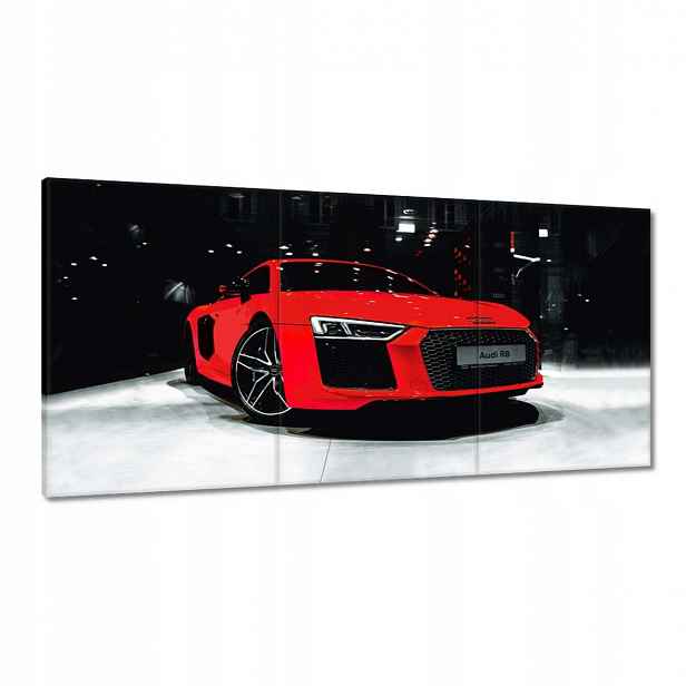 Obrazy 180x90 Červené Audi Audica R8
