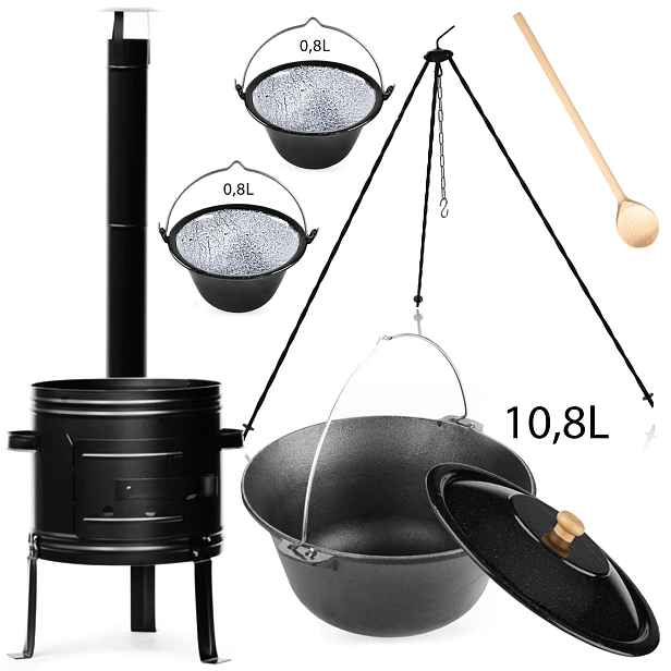 Perfect Home Kotlíková souprava 10,8L se servírovacími kotlíky 0,8L, 7ks