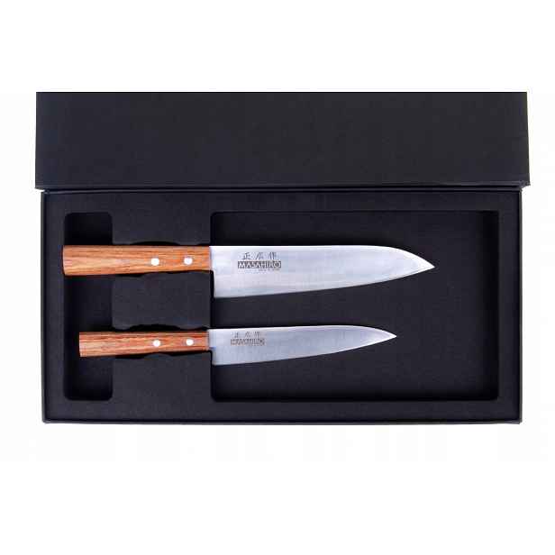 Sada 2 nožů Masahiro Sankei 18 cm a 15 cm ocel MBS-26