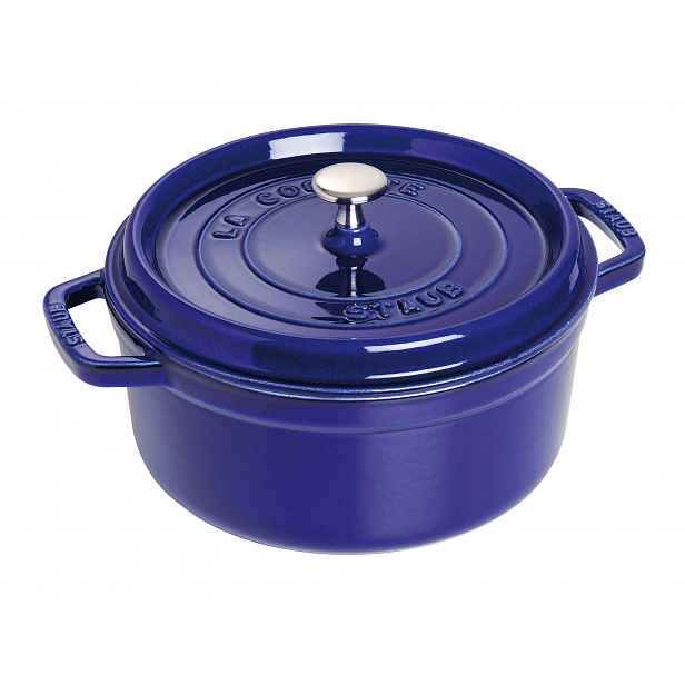 Staub Litinový hrnec s poklicí Cocotte, tmavě modrá, 20 cm / 2,2 l 1102091