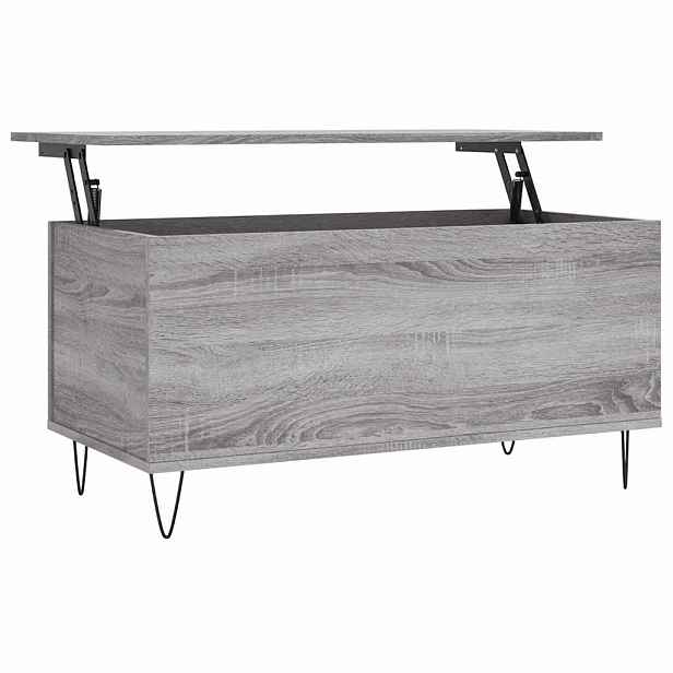 vidaXL Konferenční stolek šedý sonoma 90x44,5x45 cm kompozitní dřevo