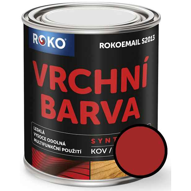 Email vrchní Rokoemail S2013 červeň ruměl. tmavá, 0,6 l